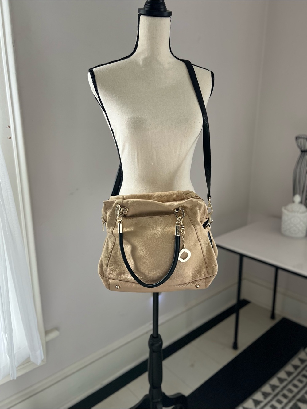DKNY Vintage Leather Shoulder & Crossbody Satchel